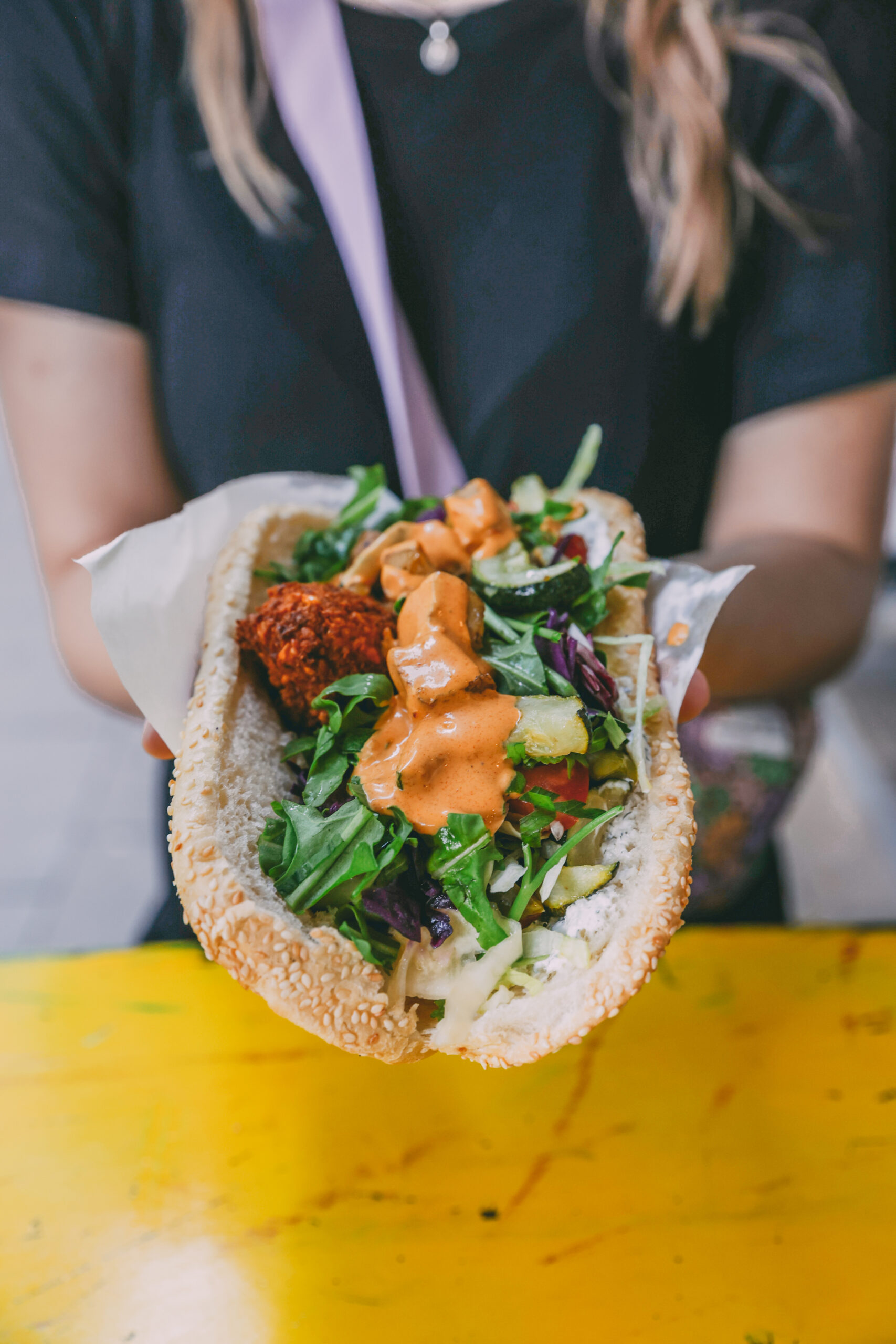 Gemüsekebab beim Kumpir König in Hamburg 