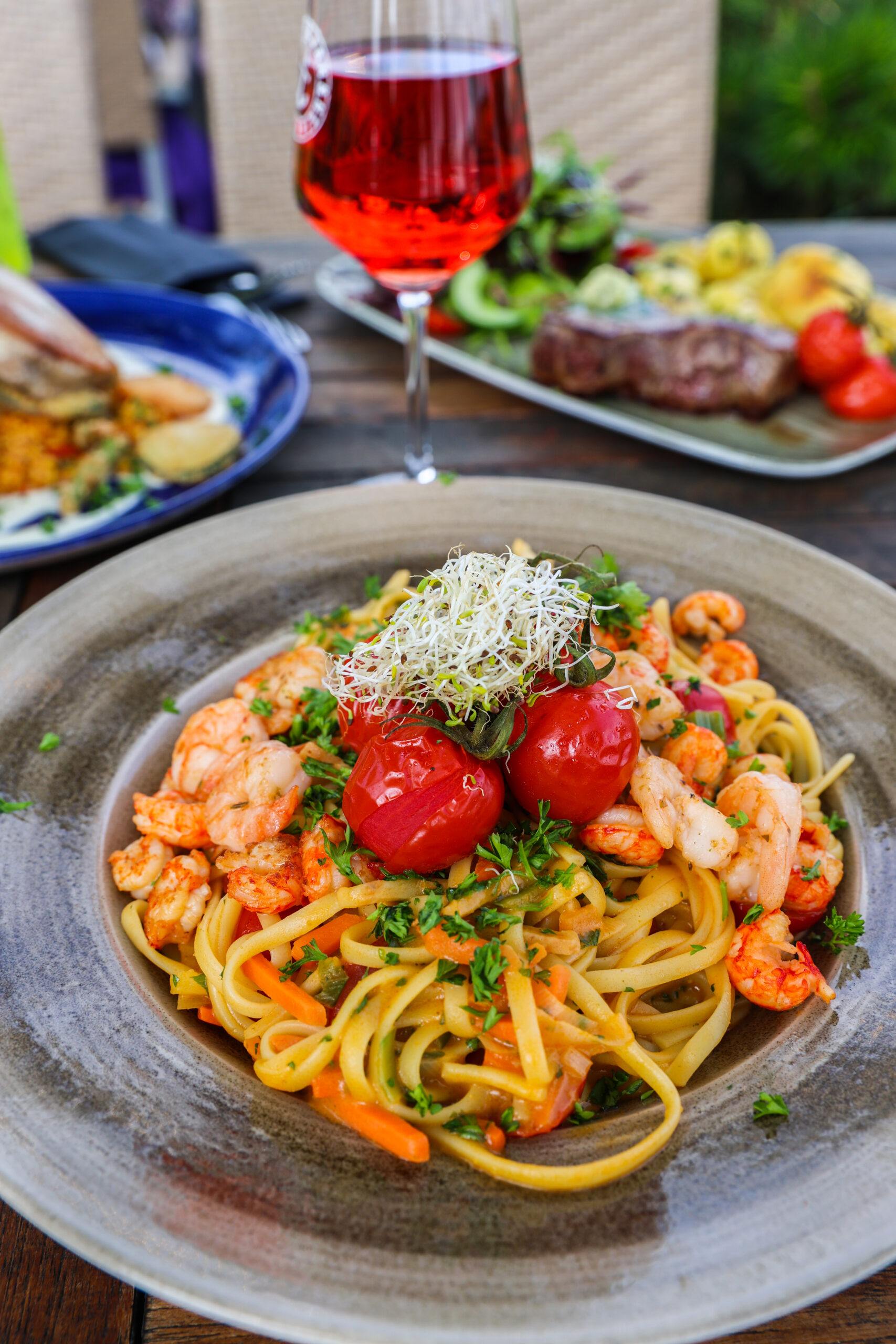 Krustentier-Linguine im Jan&Hein&Klaas&Pit Sea Food Restaurant