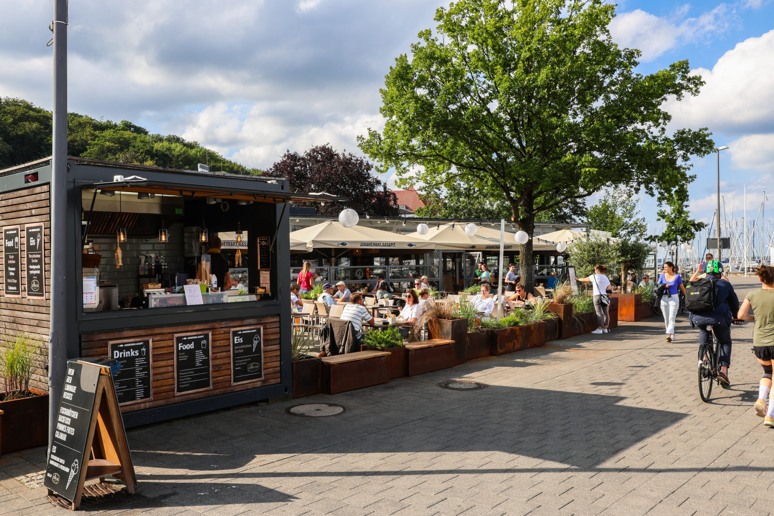 Außenansicht von Kiels neuem Fischrestaurant