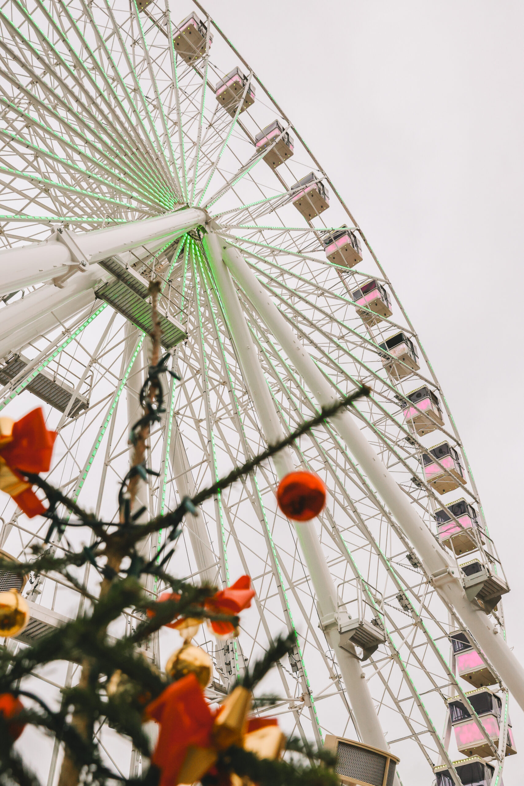 Das Riesenrad „La Noria" von unten